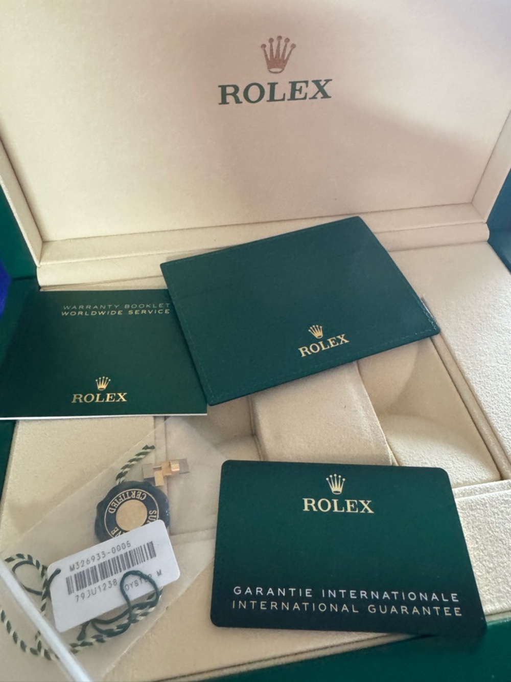 Rolex💯% Authentic iconic X-Large capacity empty presentation box w/ manual/cards - Picture 10 of 16